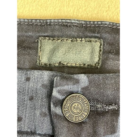 Mother Jeans Womens 24 Blue The Looker Crop The Moon of Tokyo Floral Denim Adult - Picture 7 of 13